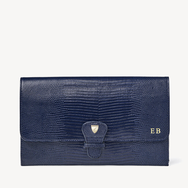 Travel Wallet with Removable Inserts Midnight Lizard