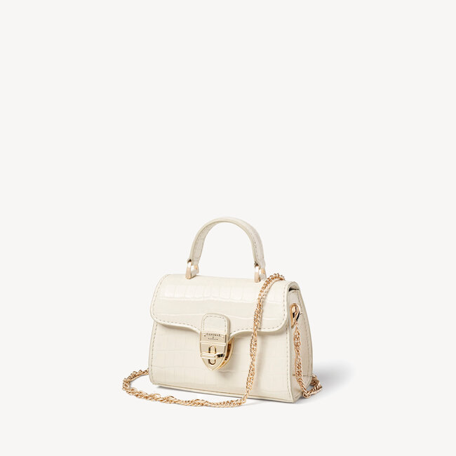 Nano Mayfair Deep Shine Ivory Small Croc