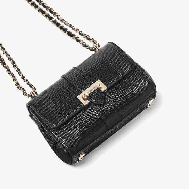 Micro Lottie Bag Black Lizard