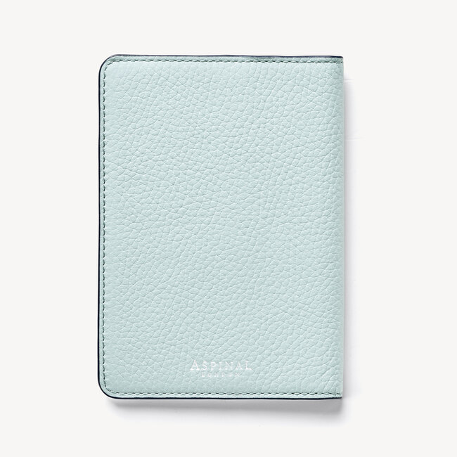 Passport Cover with Card Slots Pool Blue Pebble