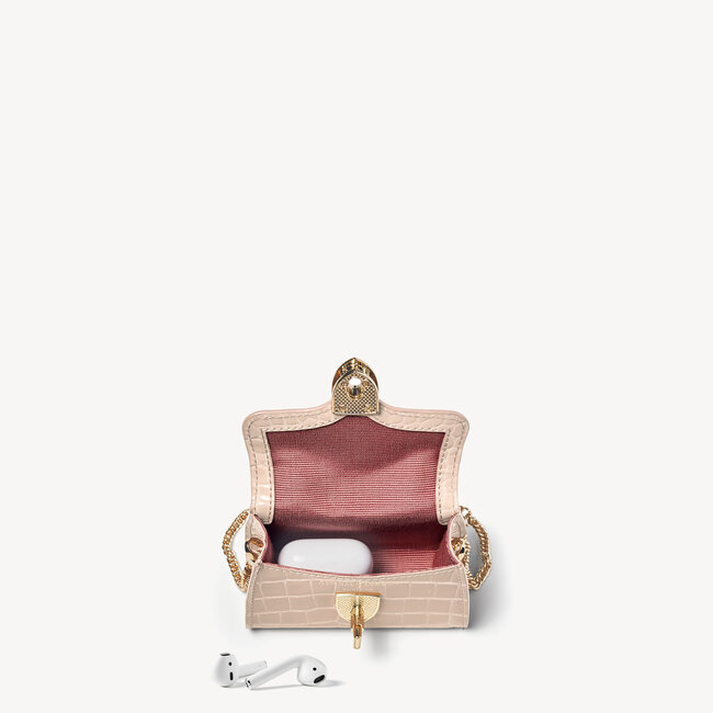 Nano Mayfair Soft Taupe Patent Croc
