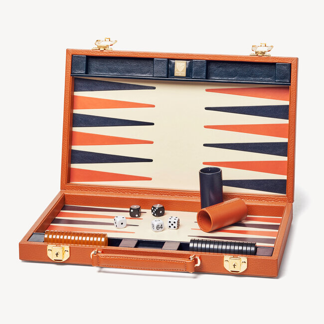 15-inch Backgammon Set Marmalade Pebble