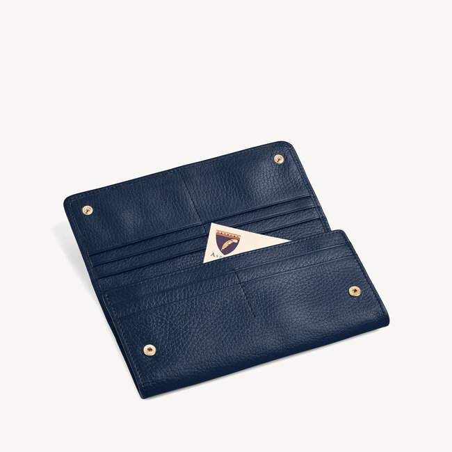 London Purse Navy Pebble