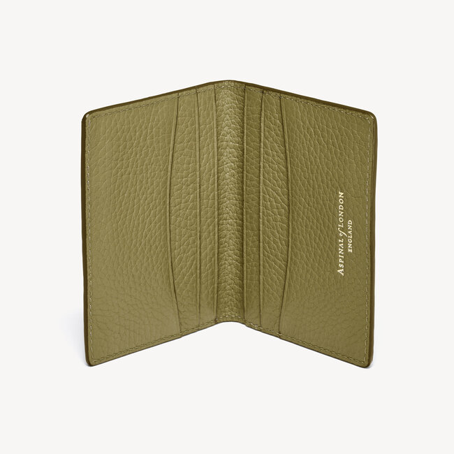 Double Fold Credit Card Holder Fern Pebble