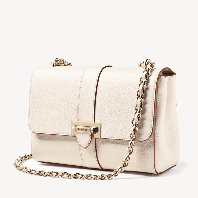 Large Lottie Bag Ivory Pebble