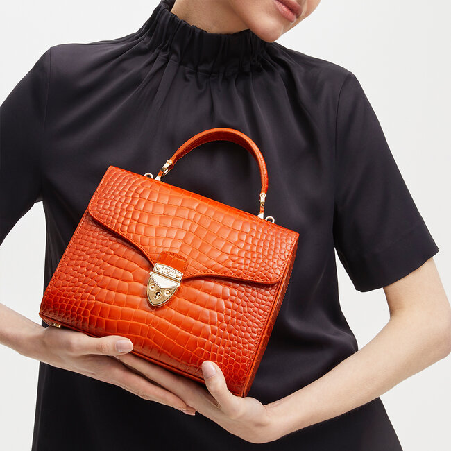 Mayfair Bag Deep Shine Marmalade Ombre Croc