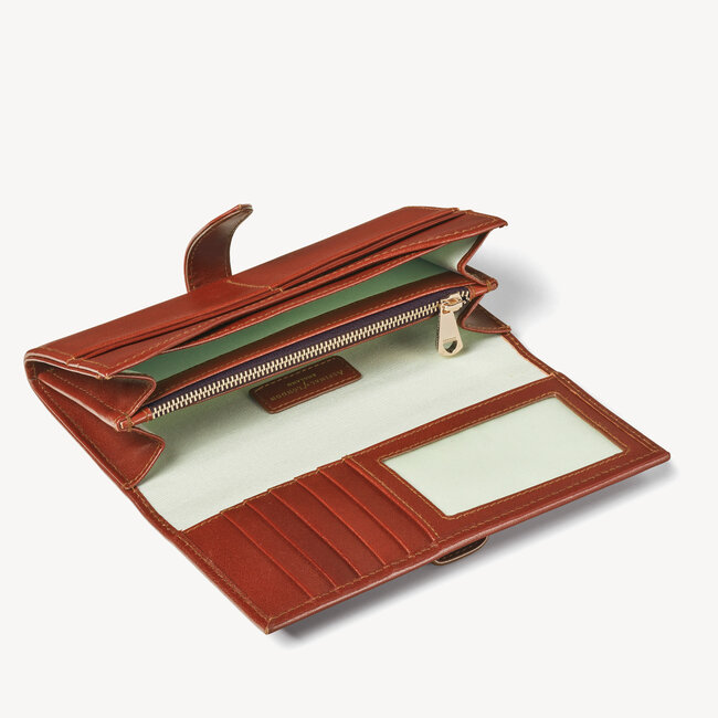 London Women's Purse Wallet in Smooth Redwood Aspinal of London