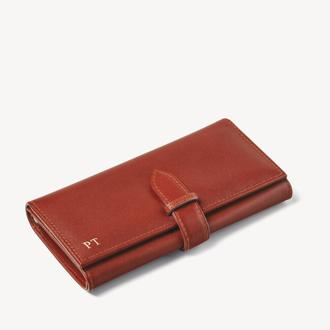 London Women's Purse Wallet in Smooth Redwood Aspinal of London