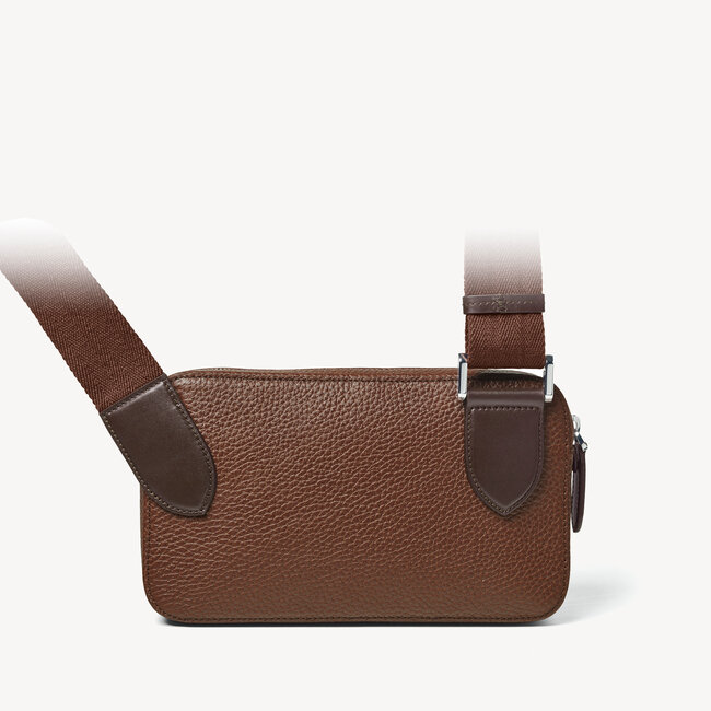 Reporter Compact Crossbody Bag Tobacco Pebble