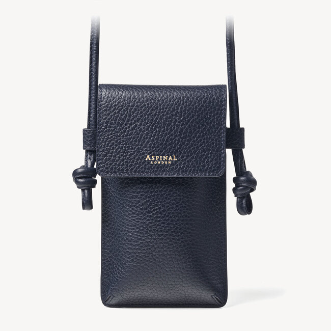 Ella Phone Pouch Navy Pebble
