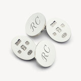 Hallmark Sterling Silver Engraved Cufflinks Sterling Silver 925