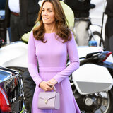 Midi Mayfair Bag Deep Shine Lilac Small Croc
