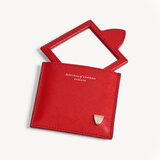 Compact Mirror Scarlet Saffiano