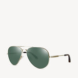 Navigator Sunglasses Gold Metal