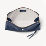 Large Essential Cosmetic Case Navy Saffiano