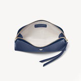 Small Essential Cosmetic Case Navy Saffiano