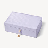 Savoy Jewellery Box Deep Shine English Lavender Small Croc