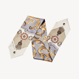 Aspinal Signature Silk Neck Bow Neutral Pure Silk