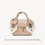 Aspinal Signature Silk Neck Bow Neutral Pure Silk