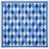 Harlequin Silk Scarf Bluebell Pure Silk