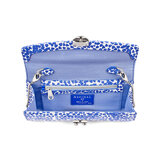 Aspinal x Beulah Blue Heart Clutch Cobalt Blue Heart