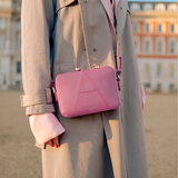 Camera 'A' Bag Tea Rose Pebble