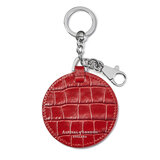 Disk Keyring Deep Shine Red Small Croc