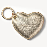 Heart Key Ring Champagne Pebble