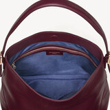 Aspinal Hobo Bag Burgundy Pebble
