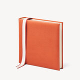 8-inch Leather Photo Album Marmalade Pebble
