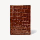 A5 Refillable Journal Deep Shine Brown Soft Croc