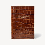 A5 Refillable Journal Deep Shine Brown Soft Croc