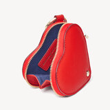 Heart Coin Purse Scarlet Saffiano