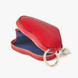 Heart Coin Purse Scarlet Saffiano