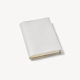 Pocket Refillable Journal Light Grey Saffiano