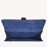 Travel Wallet with Removable Inserts Deep Shine Bordeaux Croc