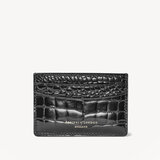Slim Credit Card Holder Black Patent Croc
