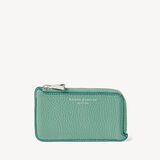Zipped Coin & Card Holder Willow Pebble
