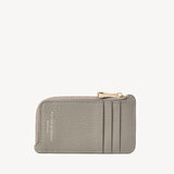 Zipped Coin & Card Holder Warm Grey Pebble
