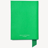 Passport Cover Bright Green Saffiano