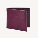 8 Card Billfold Wallet Burgundy Saffiano