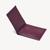 8 Card Billfold Wallet Burgundy Saffiano