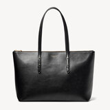 Zipped Regent Tote Smooth Black