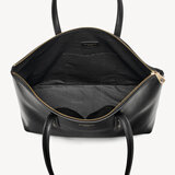 Zipped Regent Tote Smooth Black