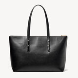 Zipped Regent Tote Smooth Black