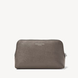 Small Essential Cosmetic Case Charcoal Saffiano