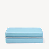 Large Travel Jewellery Case Azure Blue Pebble