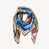 English Riviera Silk Scarf Multi-Coloured Pure Silk