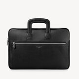 Connaught Document Case Black Saffiano
