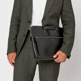 Connaught Document Case Black Saffiano